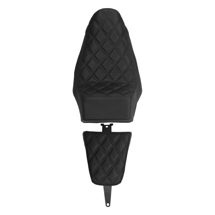 Hogworkz Rise Up Diamond w/ Black Stitching Seat for 22-25 Harley