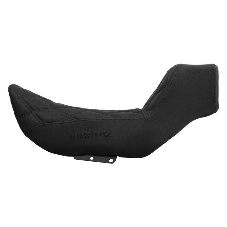 Hogworkz Rise Up Diamond w/ Black Stitching Seat for 22-25 Harley