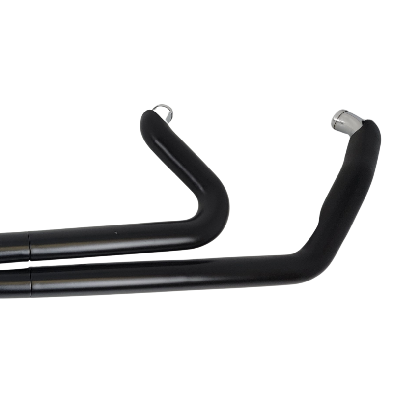 Black 4.5" Power House Performance 2into1 Exhaust System Harley Touring 85-16