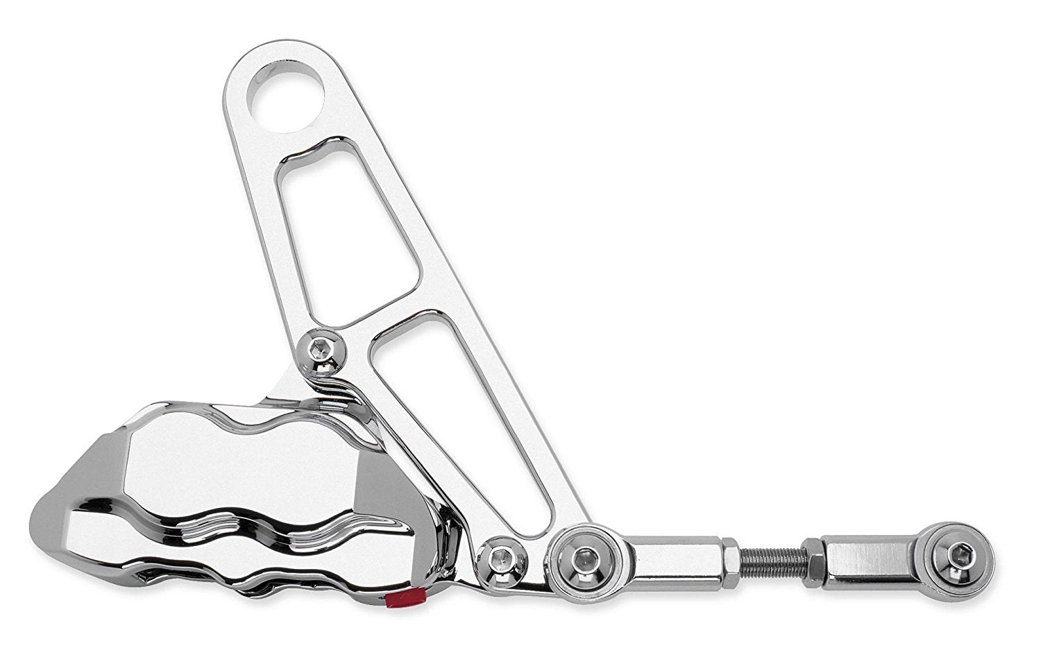 Hawg Halters HHI Chrome 4-Piston Rear Brake Caliper 08-18 Harley FLH/T