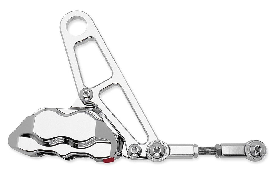 Hawg Halters HHI Chrome 4-Piston Rear Brake Caliper 08-18 Harley FLH/T