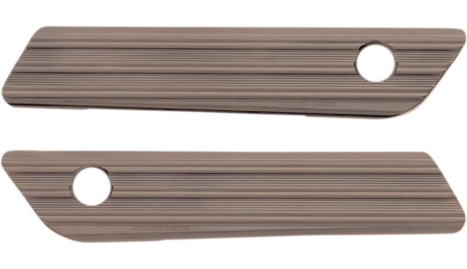Arlen Ness 03-617 Titanium Saddlebag Latch Covers Billet Pair Harley Touring 14-21