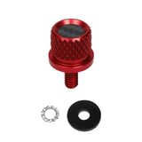 Custom Color Carbon Fiber 1/4" Knurled Seat Bolt / Screw Kit for Harley-Davidson®