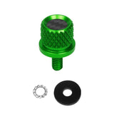 Custom Color Carbon Fiber 1/4" Knurled Seat Bolt / Screw Kit for Harley-Davidson®