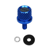 Custom Color Carbon Fiber 1/4" Knurled Seat Bolt / Screw Kit for Harley-Davidson®