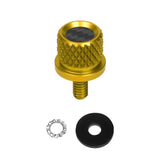 Custom Color Carbon Fiber 1/4" Knurled Seat Bolt / Screw Kit for Harley-Davidson®