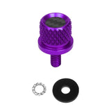 Custom Color Carbon Fiber 1/4" Knurled Seat Bolt / Screw Kit for Harley-Davidson®