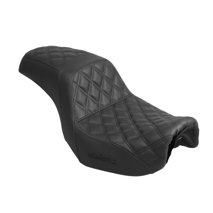 Hogworkz Rise Up Diamond w/ Black Stitching Seat for 06-17 Harley Davidson Dyna