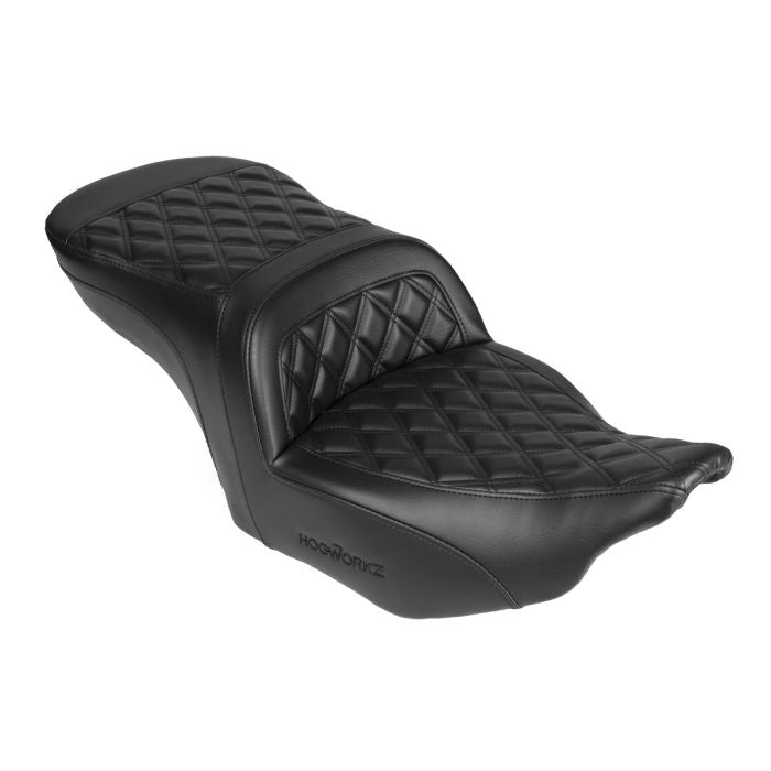 Hogworkz Black Saddlesoft Seat for 23.5-26 Harley Touring