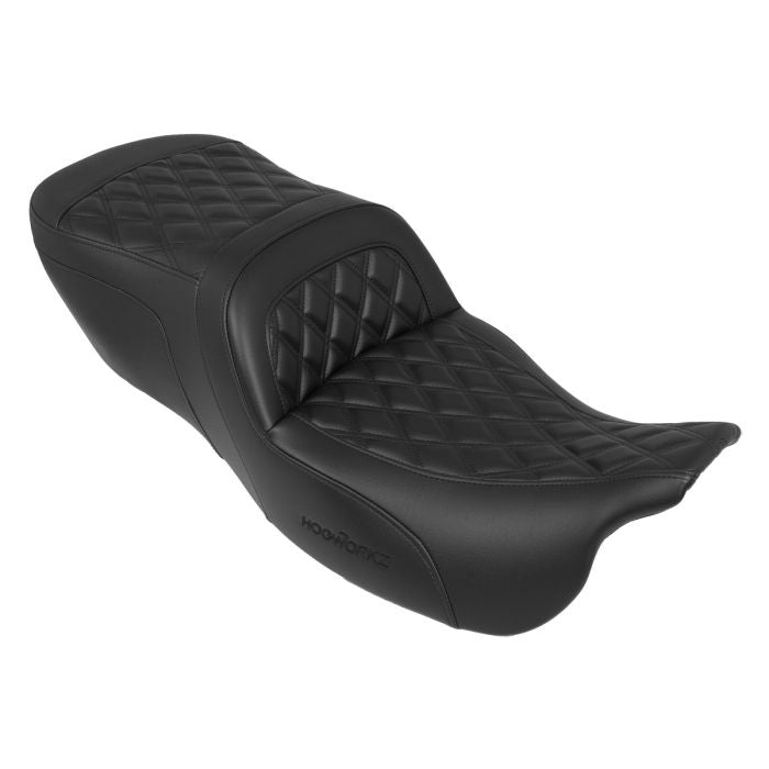Hogworkz Diamond Black Saddlesoft Seat for 15-25 Harley Freewheeler