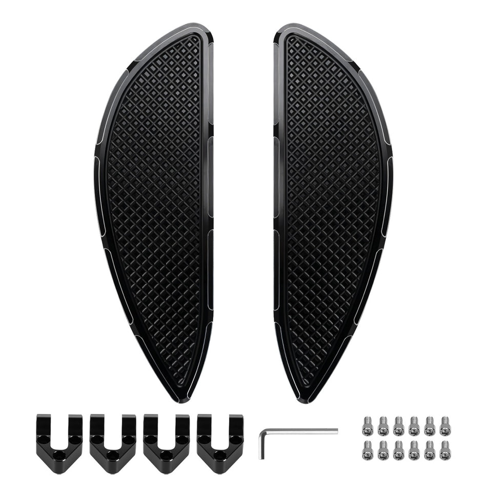 Hogworkz Heaterz Driver Floorboards for Harley® Touring & Softail '86-'26