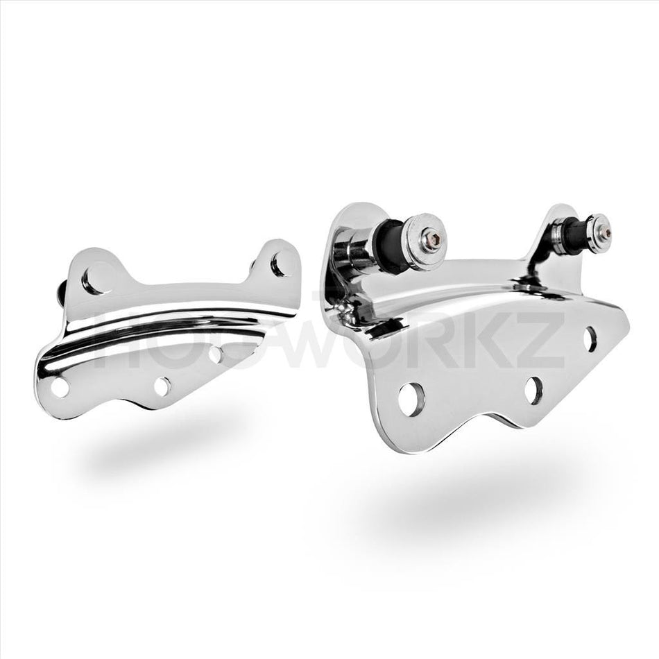 Hogworkz Chrome 4 Point Docking Hardware Harley 09-13 FL Repl 54205-09A