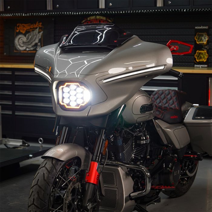 Hogworkz LED Silvertooth™ Performance Headlight for Harley® Street Glide '23.5-'26