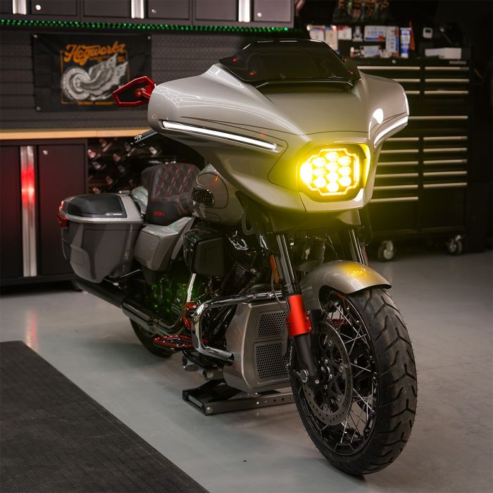 Hogworkz LED Goldtooth™ Performance Headlight for Harley® Street Glide '23.5-'26