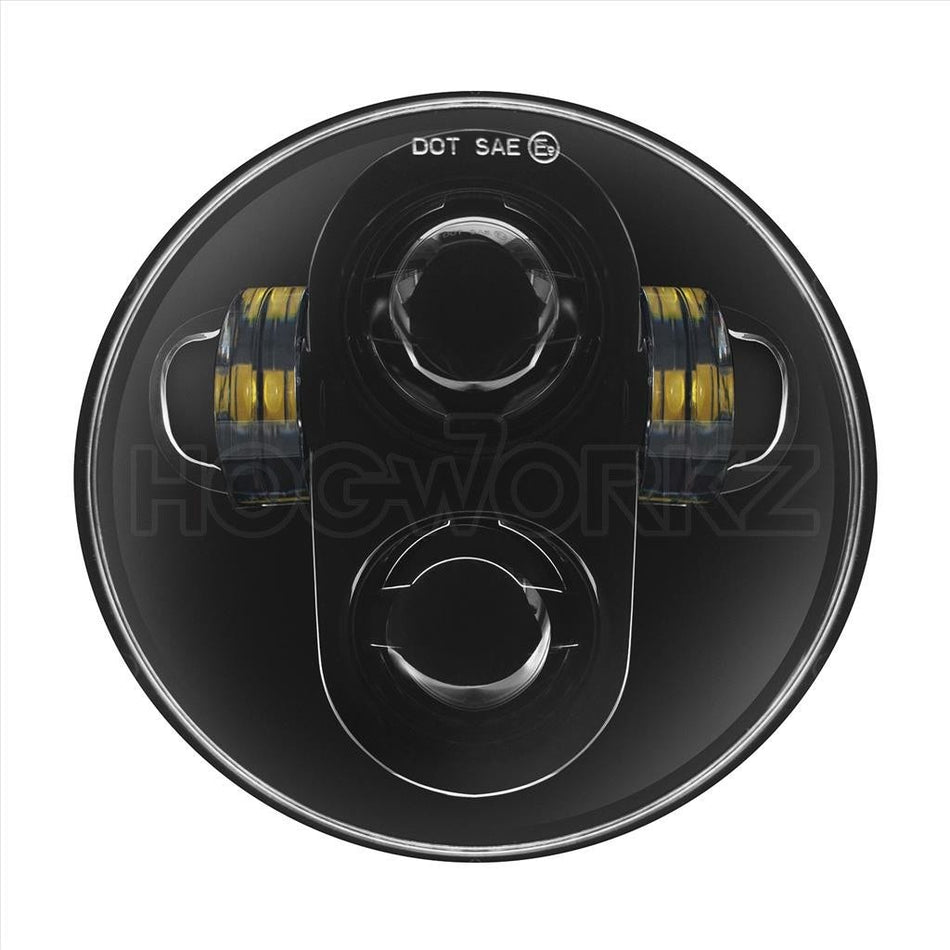 Hogworkz Blackout 5 3/4" LED Harley Daymaker Style Headlight V-Rod Softail Dyna