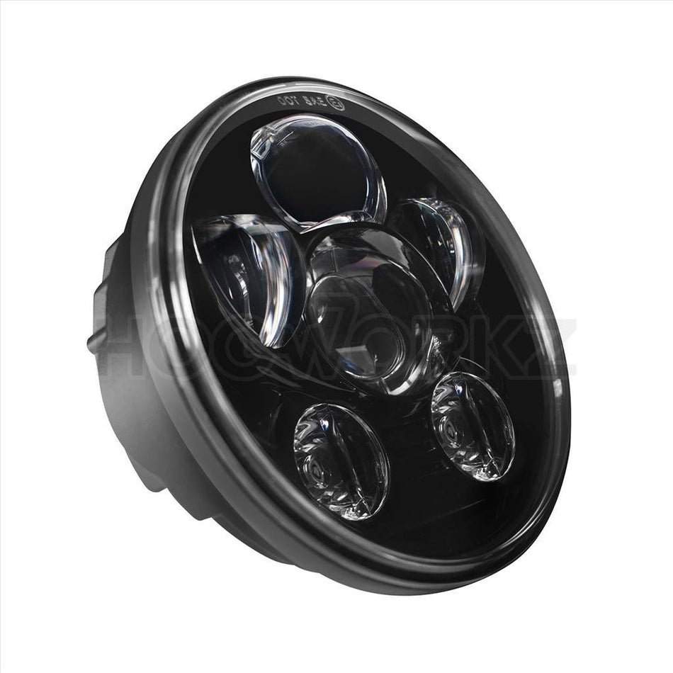 Hogworkz Blackout 5 3/4" LED Harley Daymaker Style Headlight V2 Softail Dyna