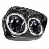 Hogworkz Harley® Road Glide Dual LED HALOMAKER Headlight '98-'13