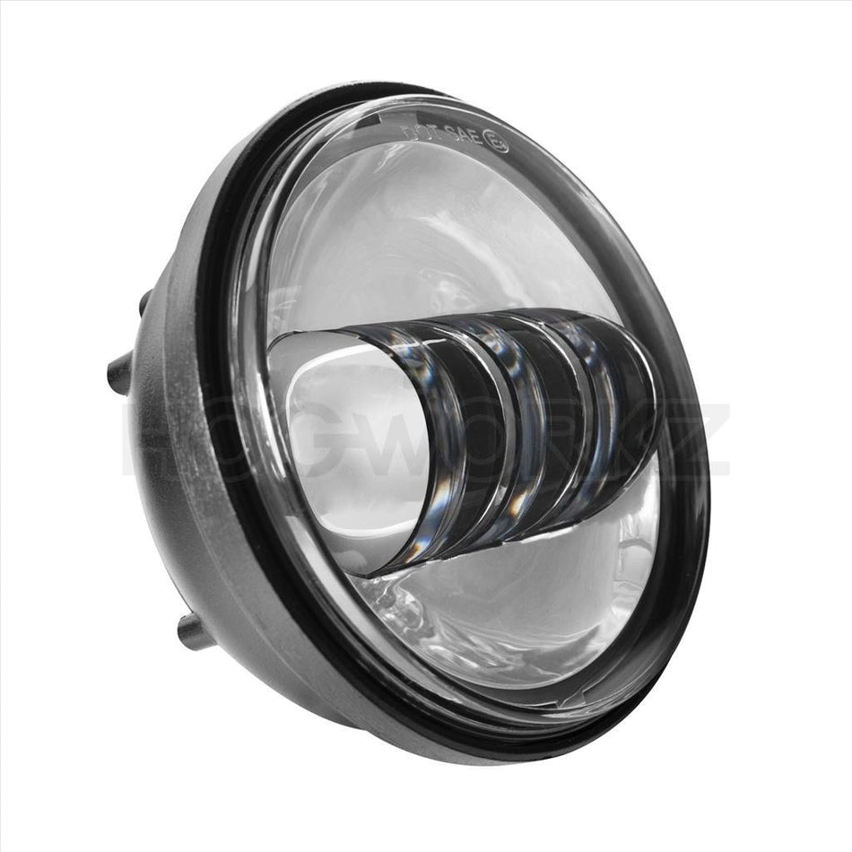 Hogworkz Harley Chrome 4.5" LED Auxiliary Passing Lamps 94-19 Harley & Indian