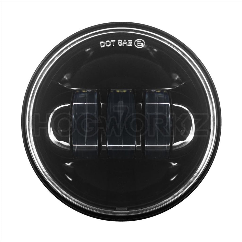 Hogworkz Harley Blackout 4.5" LED Auxiliary Passing Lamps 94-19 Harley & Indian