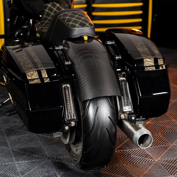 Hogworkz 100% Carbon Fiber Chopped Rear Fender for Harley® Touring '09-'26