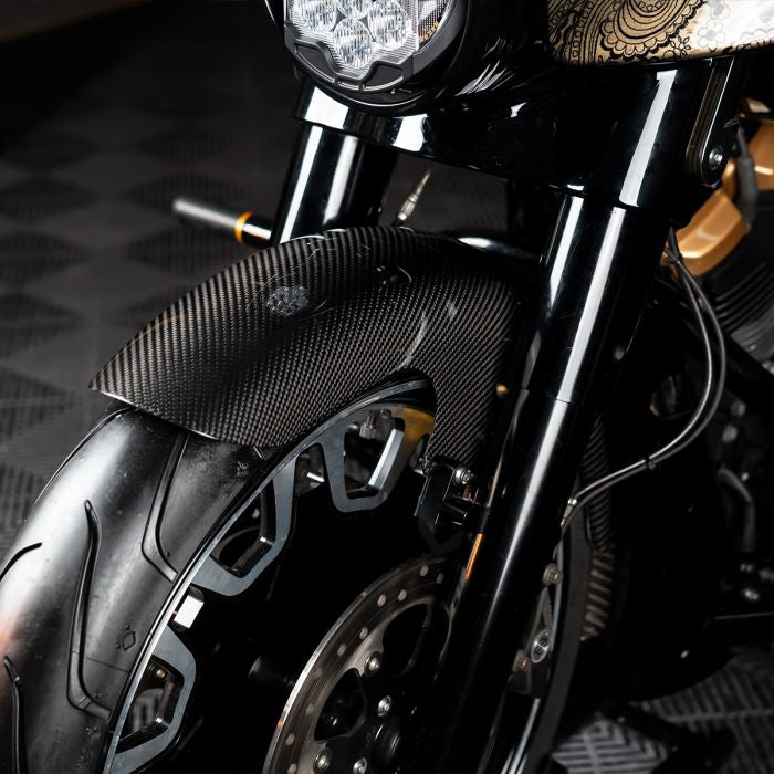 Hogworkz 100% Carbon Fiber Mid-Length Front Fender for Harley® Touring '96-'23
