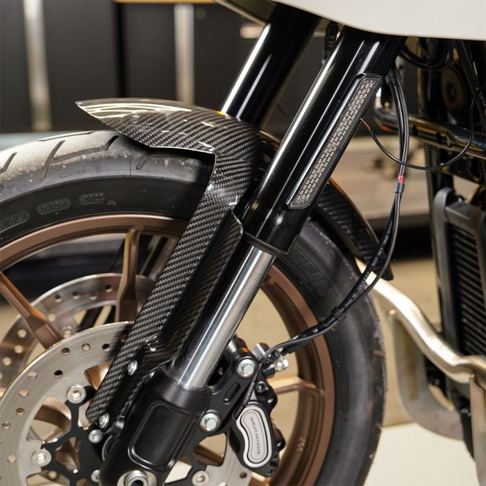 Hogworkz Carbon Fiber Chopped Front Fender for Harley® Low Rider S / Low Rider ST '18-'26