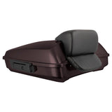 Hogworkz Razor Tour Pack Slim Backrest Black Hardware for Harley® FLH '97-'25