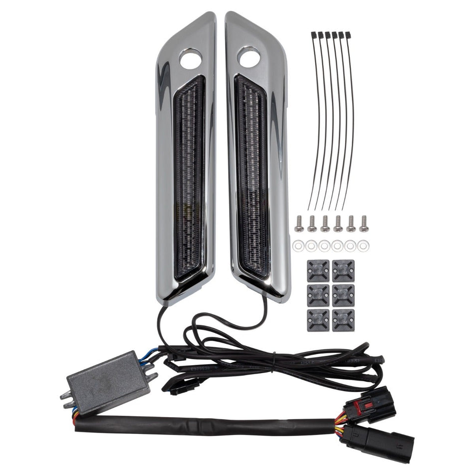 Hogworkz Saddlebag LED Latch Coverz for Harley Touring '14-'24