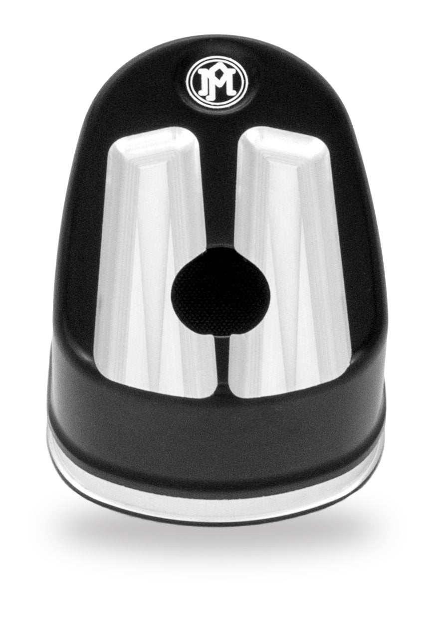 PM Black Contrast Cut Scallop Ignition Switch Cover for Harley 14-20 FLHT/X/R