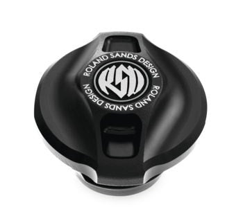 Roland Sands Design Gas Fuel Cap Cafe Black Ops Harley Big Twin 96-20