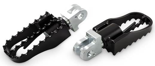 Burly Brand B13-1008B MX Style Rear Foot Pegs Thruxton Harley Softail 18-19