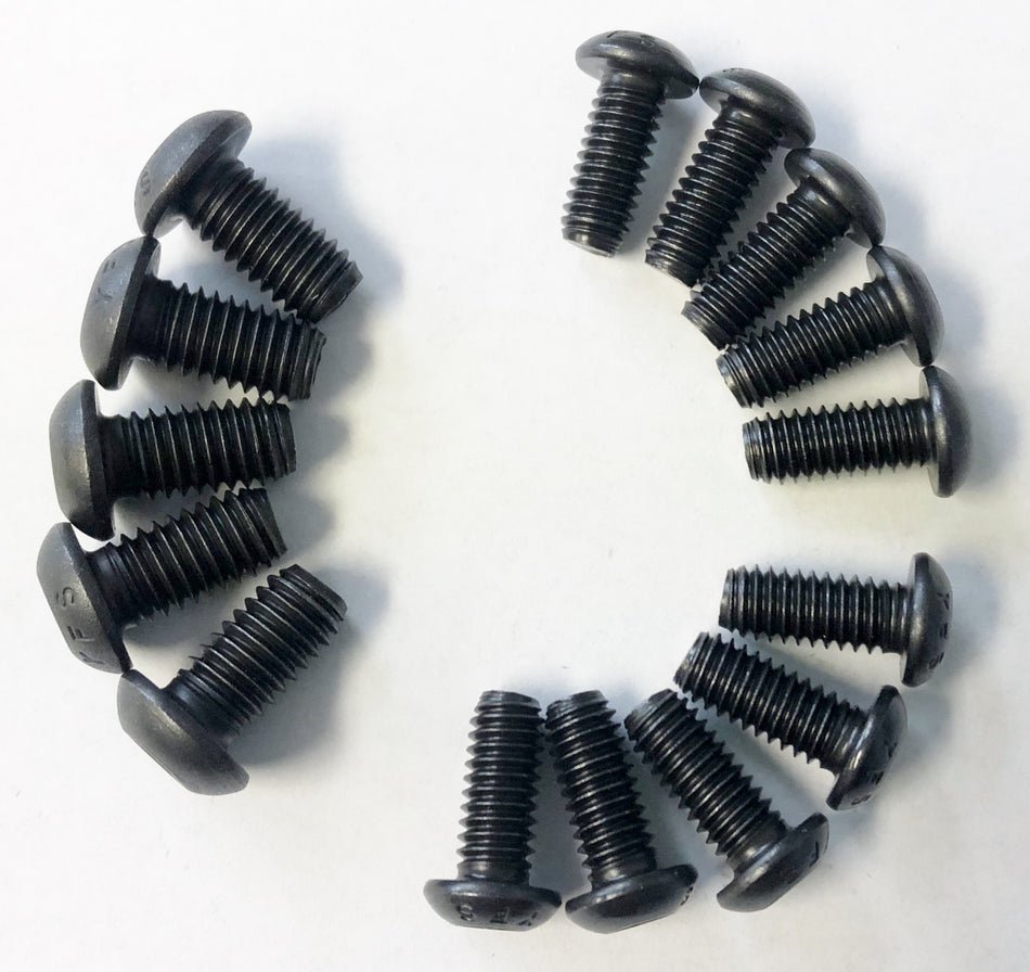 Black Harley Rear x5 Front x10 Brake Rotor Bolts Softail Dyna Touring HD