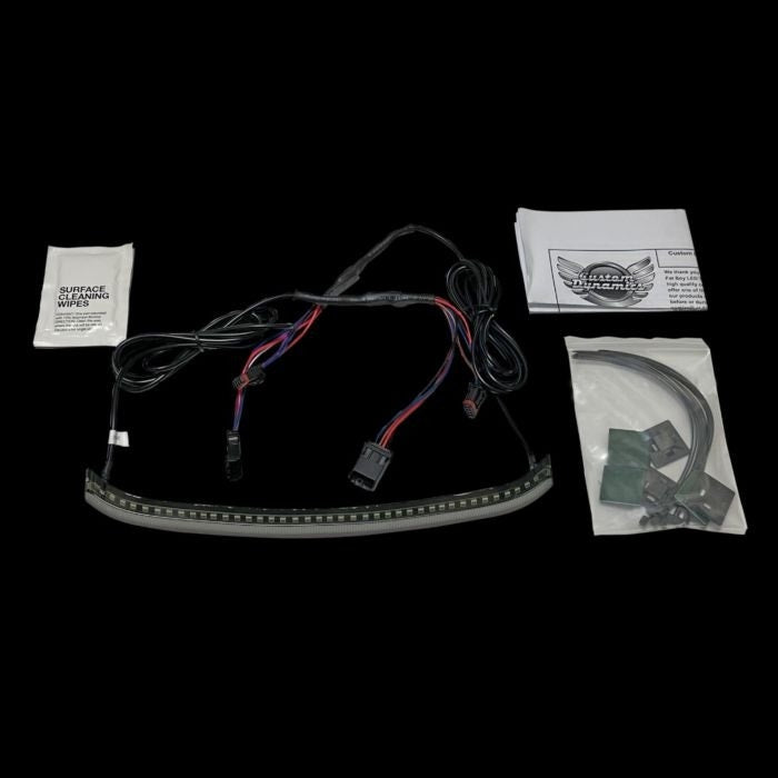 Custom Dynamics Integrated Smoke Taillight with Turn Signals Harley Fatboy 18-Up
