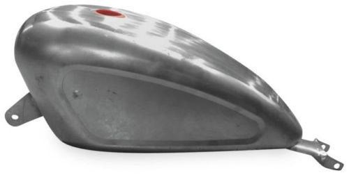 3.3 Gallon EFI Raw Gas Tank Smooth Pleated Indented Harley Sportster XL 07-20