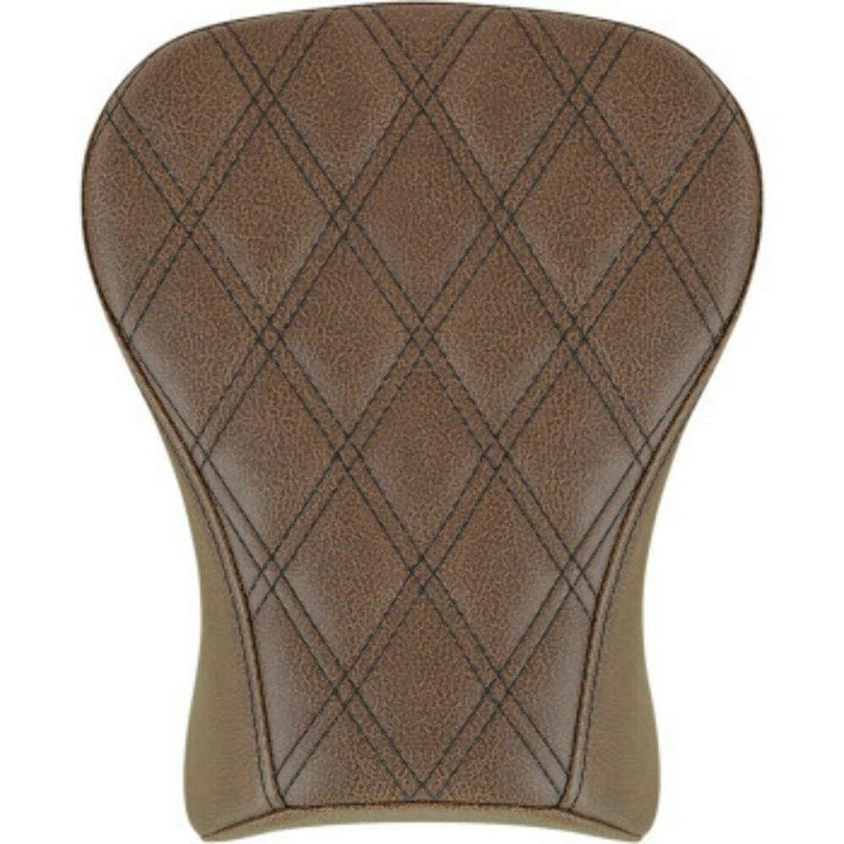 Saddlemen Renegade Tour Brown Lattice Pillion Pad Seat Harley Softail 18-Up