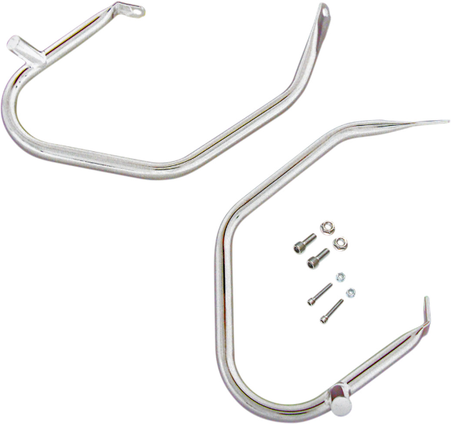 Drag Chrome Saddlebags Guards Support Kit OE Repl 4917909 Harley Touring 09-13