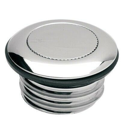 Drag Vented Chrome Pop-Up Gas Caps Harley-Davidson 1984- Early 1996