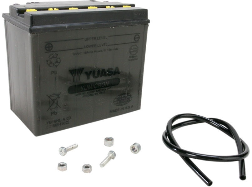 Yuasa Yumicron Battery 12V 19Ah  YB16HL-A-CX YUAM2H16C Rep OE 62667-87 65989-90A