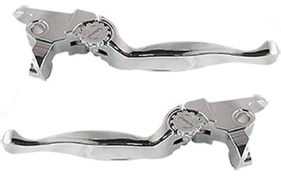 PSR 12-00616-20 Chrome Journey Adjustable Lever Set Pair Harley Touring 21-Up