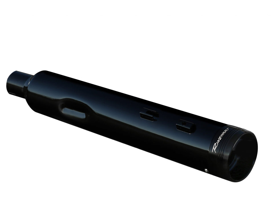 Rinehart 500-0186PVD Black Chrome 4.5" Slip On Muffler H-D M8 Touring CVO 17-20