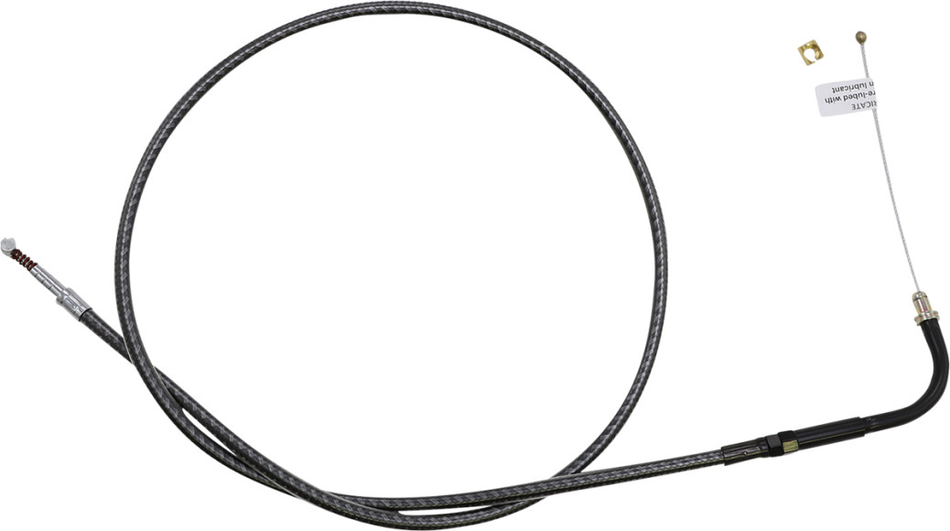 Magnum KARBONFIBR 34 3/4" Idle Cable 90 Deg Smooth Harley Big Twin 84-17