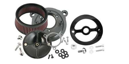 S&S Super Stock Stealth Stage 1 Air Cleaner w/ Rushmore Adapter 14-16 FLH/T | SS170-0061 & SS170-0261