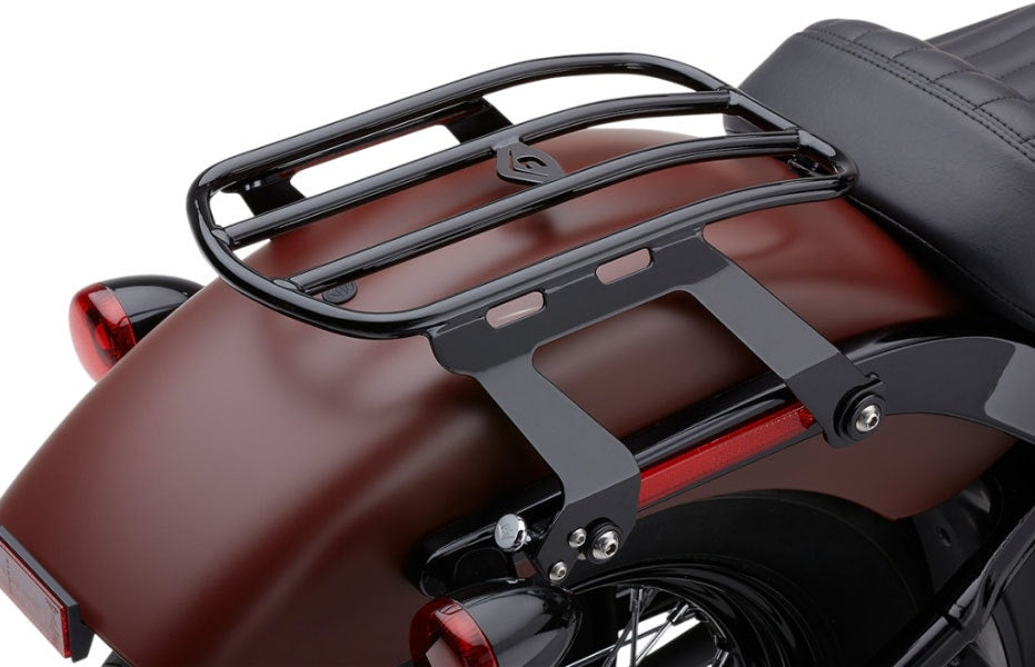 Cobra 602-2510B Black Detachable Solo Luggage Rack Harley M8 Softail 18-Up