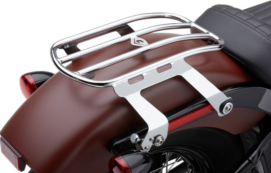 Cobra 602-2510 Chrome Detachable Solo Luggage Rack Harley M8 Softail 18-Up