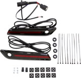 Ciro LED Saddlebag Hinge Covers Harley 14-Up