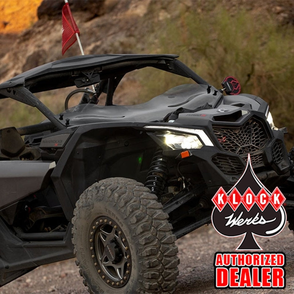 Buy Klock Werks UTV Clear Flare Windshield 17-19 Can-Am Maverick X3 KW05-01-0471-C 2317-0403 23170403 from Eastern Performance Cycles. Great prices and free shipping!