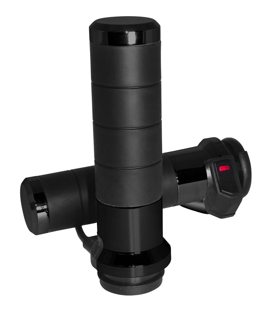 Koso North America AX068K10 Black Titan-X Heated Grips Harley Cable Throttle