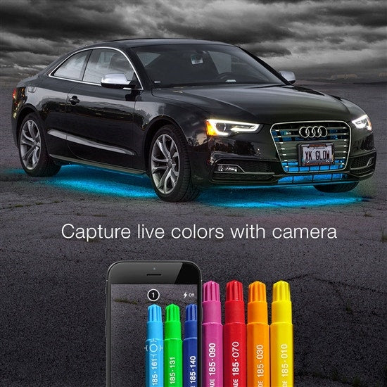 XK Glow XKchrome App Control Motorcycle 16million Color LED 10 Pod 10 Strip Advance Kit