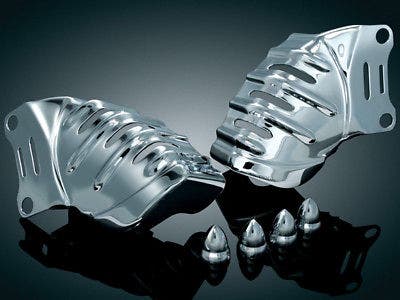 Kuryakyn Chrome Caliper Covers for Harley Touring & V-Rod w/ Brembo Calipers