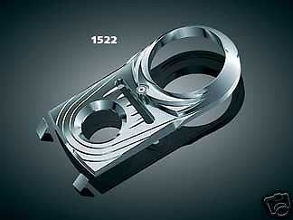 Kuryakyn Chrome Dash Panel Insert for Harley FX/FL Softail & Dyna Wide Glide
